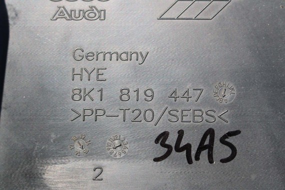 AUDI A4 A5 PODSZYBIE PLASTIKOWE WYCIERACZEK RAMION 8K B8 8K1819403 8K1819447 8K1 819 403 8K1819403 8K1819447 8K1819403 8K1819447