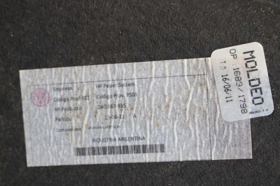 VW AMAROK MASKA PRZEDNIA PRZÓD 2H 2H0863835 2H0 863 835 wygłuszenie wyciszenie 2H0863835 2H0863835 2H0863835 2H0863835 2H0863835