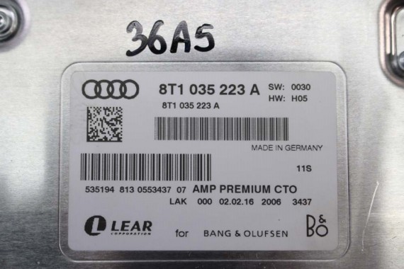 AUDI A5 SPORTBACK GŁOŚNIKI BANG & OLUFSEN 8T8 8T 8T1035223A 8K0035411A 8T0035415B 8T0035416 8T0035397A 8K9035382A 8K9035709