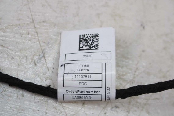 BMW 6 G32 LCi WIĄZKA instalacja zderzaka tył 5A089919 5A089917 9826949 9826784 elektryczna PDC Gran Turismo 9826784 9826949