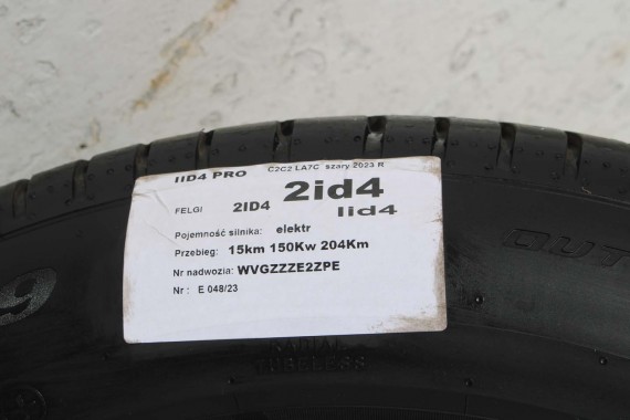 VW ID4 ID5 FELGI 19 cali OPONY KOŁA 11A601025 felga 8J*19H2 ET45 opona PIRELLI SCORPION 235/55 R19 101T 255/50 103T 11A601025