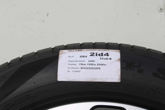 VW ID4 ID5 FELGI 19 cali OPONY KOŁA 11A601025 felga 8J*19H2 ET45 opona PIRELLI SCORPION 235/55 R19 101T 255/50 103T 11A601025