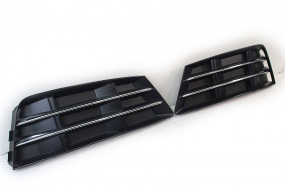 AUDI A4 8W KRATKA ZDERZAKA PRZÓD 8W0807681R 8W0807682R zaślepka KRATKI 8W0807681 8W0807682 L + P 2 sztuki b9 8W0807681 8W0807682