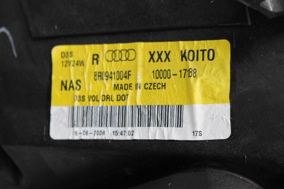 AUDI Q5 LAMPY PRZEDNIE XENON LED 8R0941003F 8R0941004F PRZÓD LAMPA 8R 8R0941029F 8R0941030F 8R0941003F 8R0941004F 8R0941003F