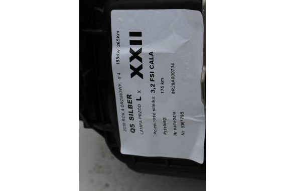 AUDI Q5 LAMPY PRZEDNIE XENON LED 8R0941003F 8R0941004F PRZÓD LAMPA 8R 8R0941029F 8R0941030F 8R0941003F 8R0941004F 8R0941003F