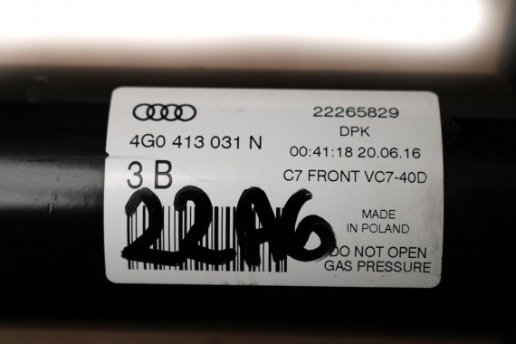 AUDI A6 4G AMORTYZATOR 4G0413031N TELESKOP PRZÓD + TYŁ amory mcpherson 4 szt. 4G0413031 4G5513035F 4G0413031 8K0411105 4G5513035