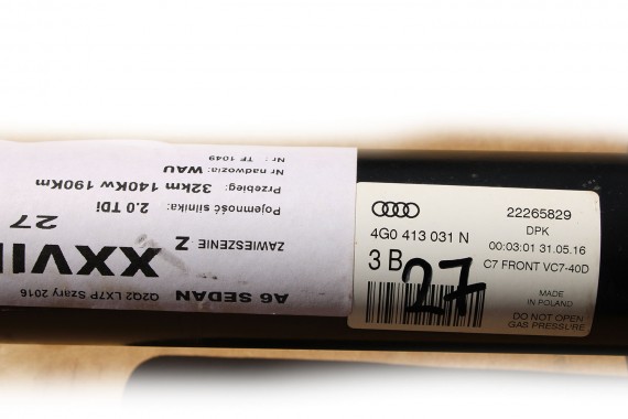 AUDI A6 4G AMORTYZATOR 4G0413031N TELESKOP PRZÓD + TYŁ amory mcpherson 4 szt. 4G0413031 4G5513035F 4G0413031 8K0411105 4G5513035