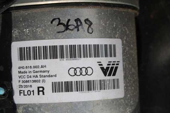 AUDI A8 4H D4 AMORTYZATOR 4H0616001AH 4H0616002AH TYŁ TYLNY 2 szt. 4H0616001AL 4H0616002AL PNEUMATYCZNY 4H0616001AB 4H0616002AB