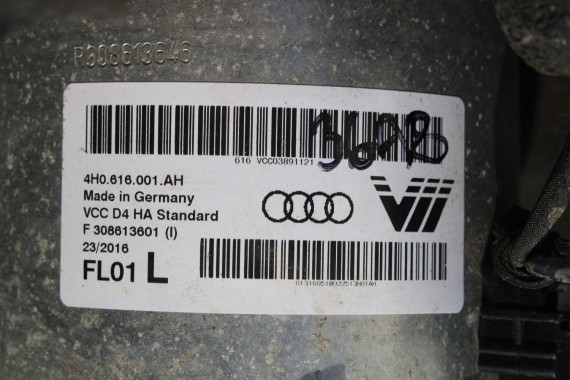 AUDI A8 4H D4 AMORTYZATOR 4H0616001AH 4H0616002AH TYŁ TYLNY 2 szt. 4H0616001AL 4H0616002AL PNEUMATYCZNY 4H0616001AB 4H0616002AB
