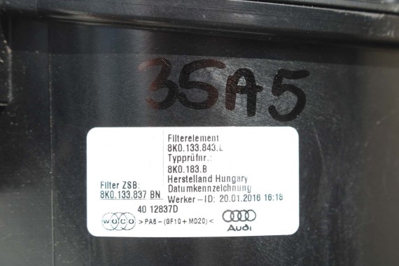 AUDI A4 A5 Q5 FILTR POWIETRZA OBUDOWA 8K0133837BN 8K0133835BR 8K0133835CD 8K0 133 837 BN 8K0133835 CD 8K 8T 8R LIFT 8K0133837BN
