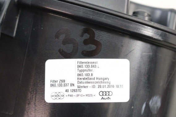 AUDI A4 A5 Q5 FILTR POWIETRZA OBUDOWA 8K0133837BN 8K0133835BR 8K0133835CD 8K0 133 837 BN 8K0133835 CD 8K 8T 8R LIFT 8K0133837BN