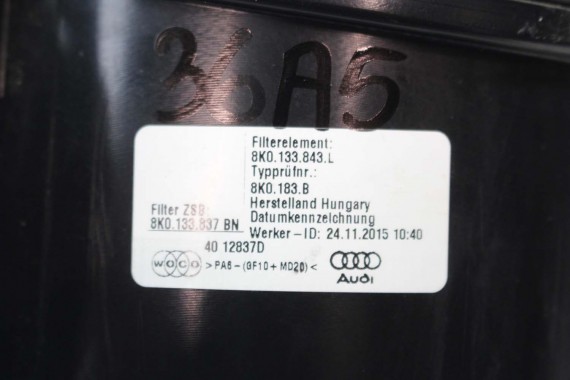 AUDI A4 A5 Q5 FILTR POWIETRZA OBUDOWA 8K0133837BN 8K0133835BR 8K0133835CD 8K0 133 837 BN 8K0133835 CD 8K 8T 8R LIFT 8K0133837BN