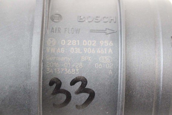 VW AUDI SKODA PRZEPŁYWKA PRZEPŁYWOMIERZ 03L906461A 03L 906 461 A masowy powietrza 03L906461A TDi diesel 03L906461A 03L906461A