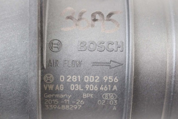 VW AUDI SKODA PRZEPŁYWKA PRZEPŁYWOMIERZ 03L906461A 03L 906 461 A masowy powietrza 03L906461A TDi diesel 03L906461A 03L906461A