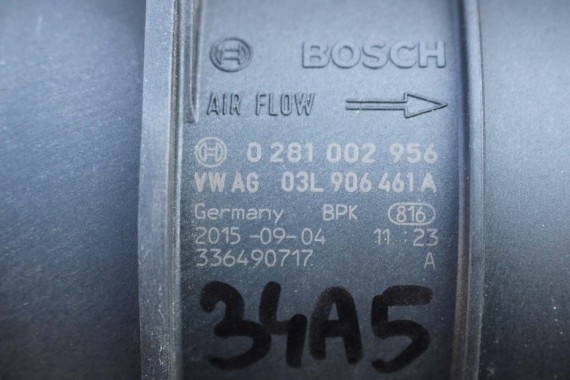 VW AUDI SKODA PRZEPŁYWKA PRZEPŁYWOMIERZ 03L906461A 03L 906 461 A masowy powietrza 03L906461A TDi diesel 03L906461A 03L906461A
