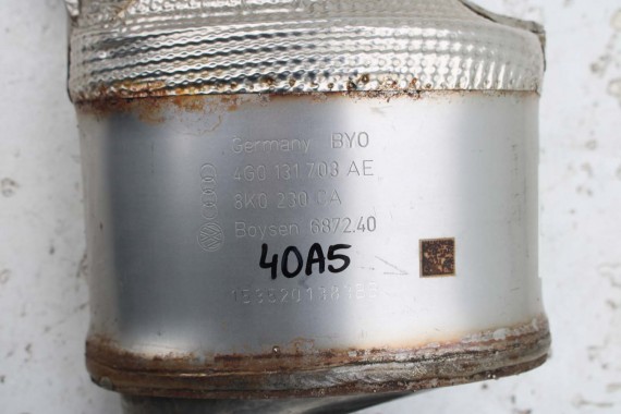 AUDI A4 A5 A6 KATALIZATOR + KLAPKA 4G0254400G 3Q0253691F 4G0131703AE 3Q0253691J przepustnica BOYSEN tłumik 4G0 131 703 AE 4G C7