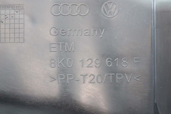 AUDI A4 A5 ŁAPAK WLOT POWIETRZA PASA 8K0129739B 8K0129618F 2.0 TDi diesel 8K 8T + 8K0129618F kierownica dolot 2.0 TDi 8K0129739B