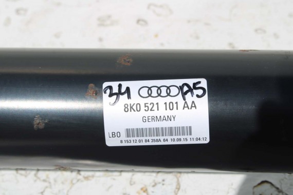 AUDI A4 A5 WAŁ KARDANA NAPĘDOWY 8K0521101AA 8K0 521 101 AA 8K 8T 4*4 Quattro napęd osi tył 4X4 8K0521101AA  8K0521101 8K0521101