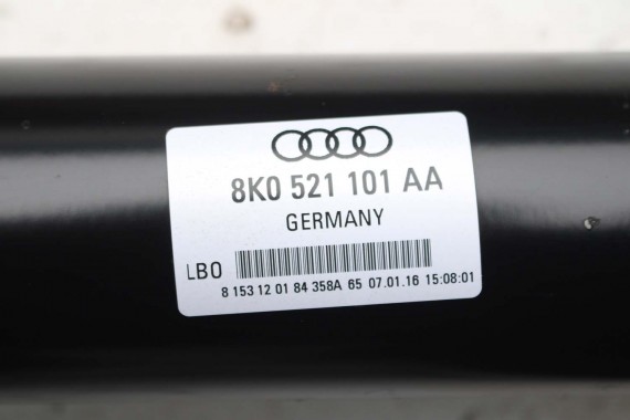 AUDI A4 A5 WAŁ KARDANA NAPĘDOWY 8K0521101AA 8K0 521 101 AA 8K 8T 4*4 Quattro napęd osi tył 4X4 8K0521101AA  8K0521101 8K0521101