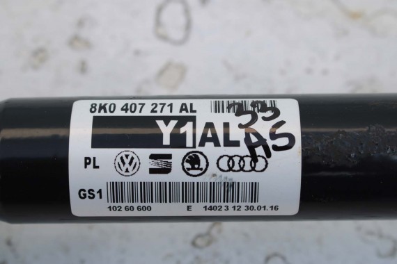 AUDI A4 A5 PÓŁOŚ PRZÓD 8K0407271AL 8K0 407 271 AL PRZEDNIA 8K B8 8T 8F 8K0407271AL 8K0407271AL 8K0407271AF 8K0407271AL 8K0407271