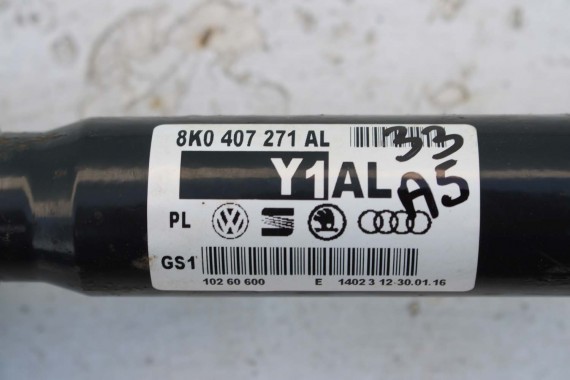 AUDI A4 A5 PÓŁOŚ PRZÓD 8K0407271AL 8K0 407 271 AL PRZEDNIA 8K B8 8T 8F 8K0407271AL 8K0407271AL 8K0407271AF 8K0407271AL 8K0407271