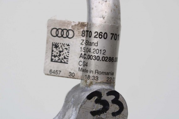 AUDI A4 A5 RURKA KLIMATYZACJI KLIMY 8T0260710G 8K1260712K 8T0260707C 8K WĄŻ PRZEWÓD 8T0260710A 8T0816741A 8T0816741B 8T0260701M