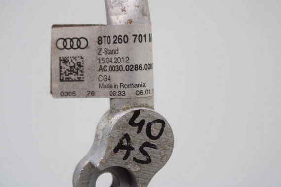 AUDI A4 A5 RURKA KLIMATYZACJI KLIMY 8T0260710G 8K1260712K 8T0260707C 8K WĄŻ PRZEWÓD 8T0260710A 8T0816741A 8T0816741B 8T0260701M