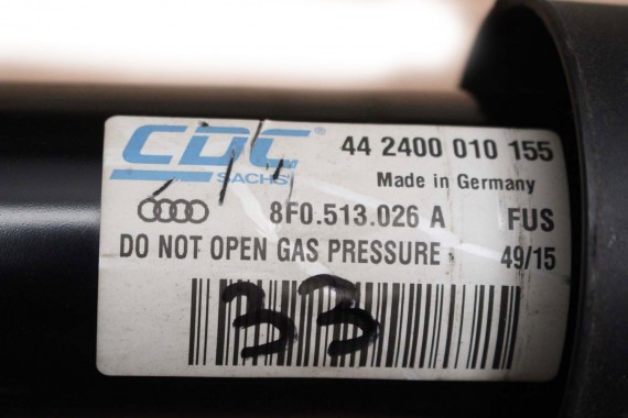 AUDI A5 8T AMORTYZATOR 8F0413029B 8F0413030B TELESKOP PRZÓD amory mcpherson przedni 2 szt amor 8F0513021A 8F0513025A  8F0513022A