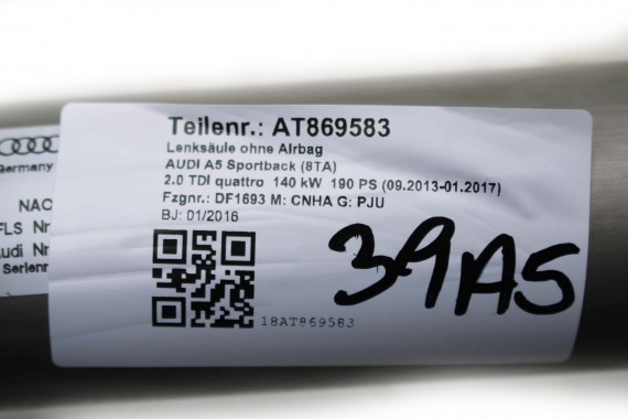 AUDI A4 A5 8K 8T KIEROWNICY KOLUMNA 8K0419502R 8K0 419 502 R przekładnia kierownicza 8K0419502D 8K0419502H 8K0419502 8K0419502M