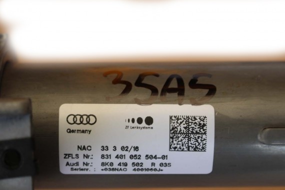 AUDI A4 A5 8K 8T KIEROWNICY KOLUMNA 8K0419502R 8K0 419 502 R przekładnia kierownicza 8K0419502D 8K0419502H 8K0419502 8K0419502M
