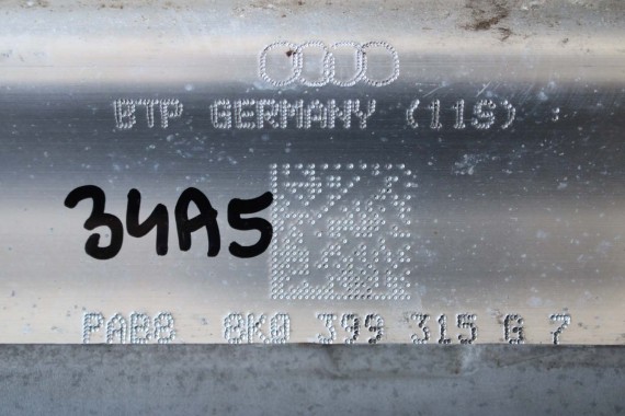 AUDI A4 8K A5 SANKI TRAWERSA 8K0399315G PRZÓD BELKA ZAWIESZENIA przednia przednie podpora 8K0 399 315 G B8 8K0399315G 8K0399315