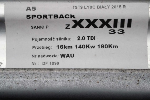 AUDI A4 8K A5 SANKI TRAWERSA 8K0399315G PRZÓD BELKA ZAWIESZENIA przednia przednie podpora 8K0 399 315 G B8 8K0399315G 8K0399315