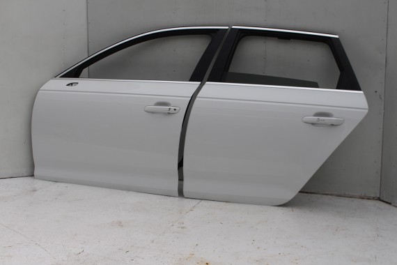 AUDI A4 8W PRZÓD maska błotniki zderzak + TYŁ klapa lampy + DRZWI lewa prawa strona PAKIET 2Y2Y LS9R Biały 8W0941033 8W0941034