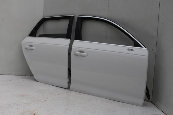 AUDI A4 8W PRZÓD maska błotniki zderzak + TYŁ klapa lampy + DRZWI lewa prawa strona PAKIET 2Y2Y LS9R Biały 8W0941033 8W0941034
