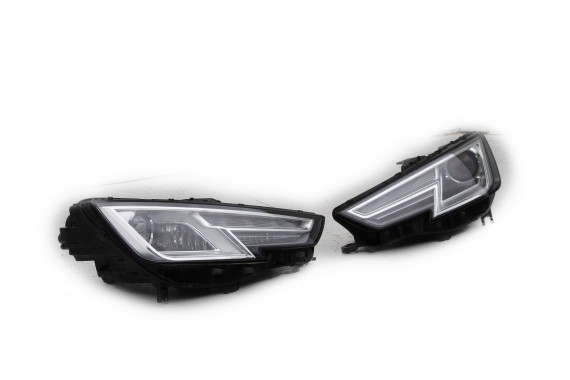 AUDI A4 8W PRZÓD maska błotniki zderzak + TYŁ klapa lampy + DRZWI lewa prawa strona PAKIET 2Y2Y LS9R Biały 8W0941033 8W0941034