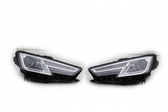 AUDI A4 8W PRZÓD maska błotniki zderzak pas przedni lampy wzmocnienie lampa FULL LED T9T9 LY9C Biały 8W0941033 8W0941034 T9 B9