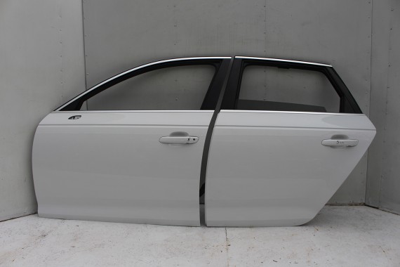 AUDI A4 SEDAN 8W B9 LS9R DRZWI LEWE PRZÓD + TYŁ STRONA LEWA przednie + tylne 2 sztuki 2Y2Y 8W0831051 8W5833051 8W0831051A białe