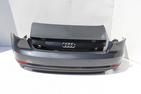 AUDI A4 SEDAN TYŁ ZDERZAK tylny + KLAPA BAGAŻNIKA 8W B9 X1X1 LX7L szary ZESTAW KOMPLET 8W5827025 8W5807511 8W5807067 8W5807521