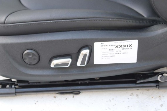 AUDI A5 SPORTBACK FOTELE SIEDZENIA KOMPLET FOTELI 8T FL LIFT N5W Leder Milano fotel siedzenie tapicerka kanapa SKÓRA 8T8 FACE