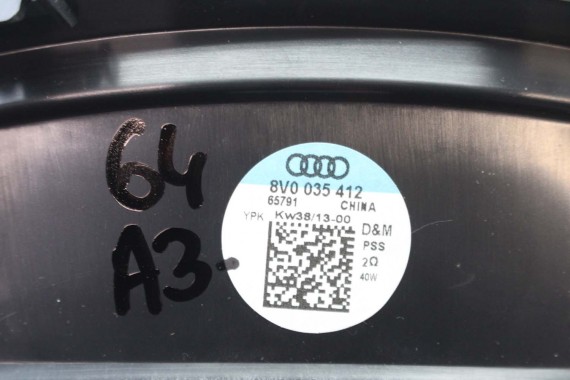 AUDI A3 SEDAN GŁOŚNIKI SUBWOOFER KOMPLET 8V 8V0035399 8V4035411 8V0035415A 8V0035412 8V0035397 8V0035399 8V4035411 8V0035412
