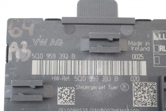 AUDI A3 VW GOLF 7 MODUŁ STEROWNIK DRZWI 5Q0959592B 5Q0959593B 5Q0959595B 5Q0 959 592 B 5Q0959592 5Q0959593 5Q0959595 5Q0959592