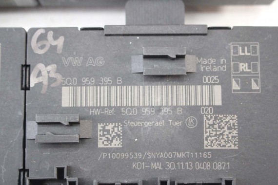 AUDI A3 VW GOLF 7 MODUŁ STEROWNIK DRZWI 5Q0959592B 5Q0959593B 5Q0959595B 5Q0 959 592 B 5Q0959592 5Q0959593 5Q0959595 5Q0959592