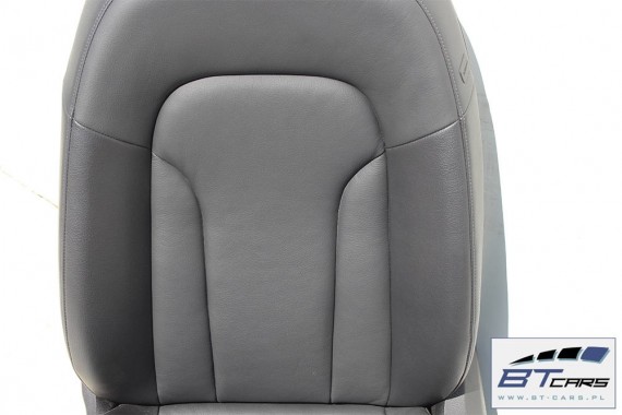 AUDI Q3 FOTELE KOMPLET FOTELI siedzeń siedzenia fotel tapicerka 8U skóra kolor czarny