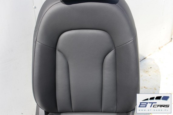 AUDI Q3 FOTELE KOMPLET FOTELI siedzeń siedzenia fotel tapicerka 8U skóra kolor czarny