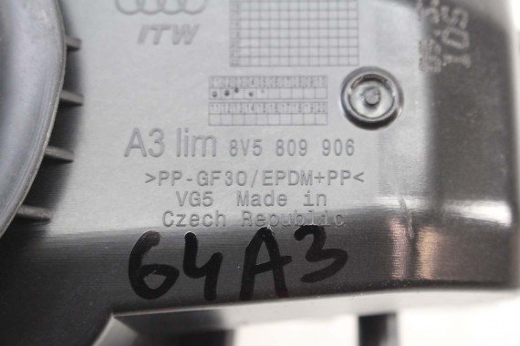 AUDI A3 SEDAN KLAPKA WLEWU PALIWA 8V5809906 8V5809907 Kolor 0C0C LX7R Szary 8V5809906 8V5809907 8V5809906 8V5809907 8V5809906