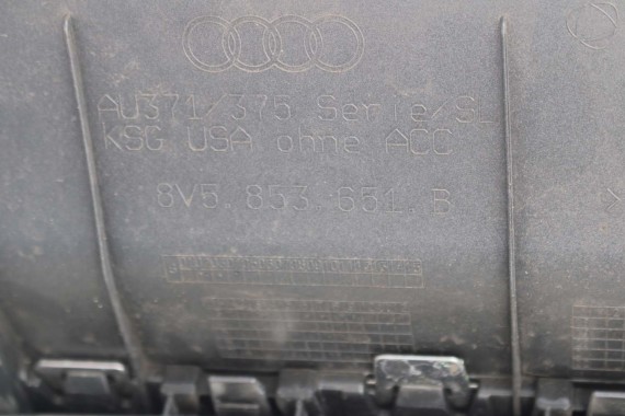 AUDI A3 SEDAN ZDERZAK PRZEDNI PRZÓD 8V5853651B 8V5807065 Kolor 0C0C LX7R szary 8V5807681 8V5807682 8V5853651 8V5807065 8V5853651