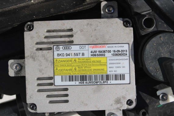 AUDI A3 LAMPY PRZEDNIE PRZÓD 8V0941005B 8V0941006B XENON LED 8V0941043B 8V0941044B 4G0907397P 8K0941597B 8V0941005B SEDAN USA