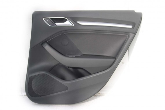 AUDI A3 SEDAN BOCZEK BOCZKI DRZWI drzwiowe tapicerka skóra kolor czarny 8V 8V5867303 8V5867304 8V5867305 8V5867306 8V5 867 303