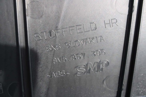 AUDI A3 SEDAN BOCZEK BOCZKI DRZWI drzwiowe tapicerka skóra kolor czarny 8V 8V5867303 8V5867304 8V5867305 8V5867306 8V5 867 303