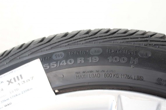 AUDI A7 FELGI 19 cali 4G8601025AD OPONY LATO KOŁA felga 8,5J*19JH2 ET32 opona CONTINENTAL 255/40/19 100H CONTIPROCONTACT A6 4G